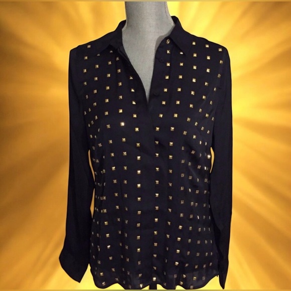 MICHAEL KORS - Button Down Shirt w/studs (M) ~ NWT - Picture 4 of 16